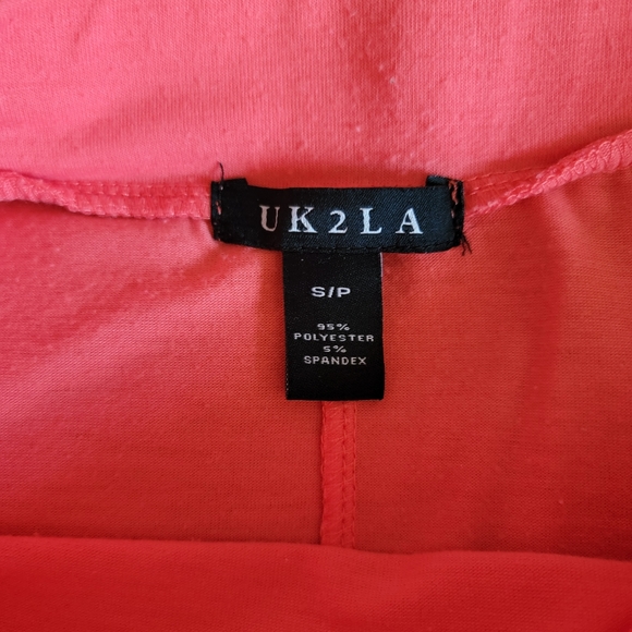 Urban Planet / UK2LA || coral asymmetrical high-low skirt - Picture 2 of 6